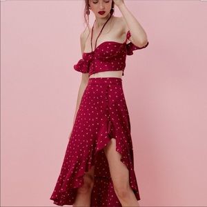 For Love and Lemons La Lana Crop top